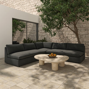 Moe's Miles Outdoor Corner Grey Sofa