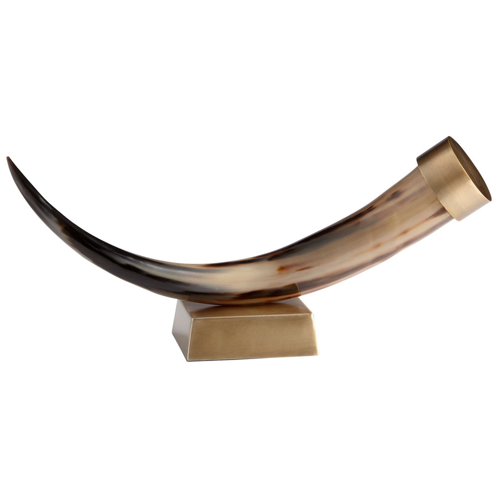 Valhalla Sculpture in Natural and Antique Brass