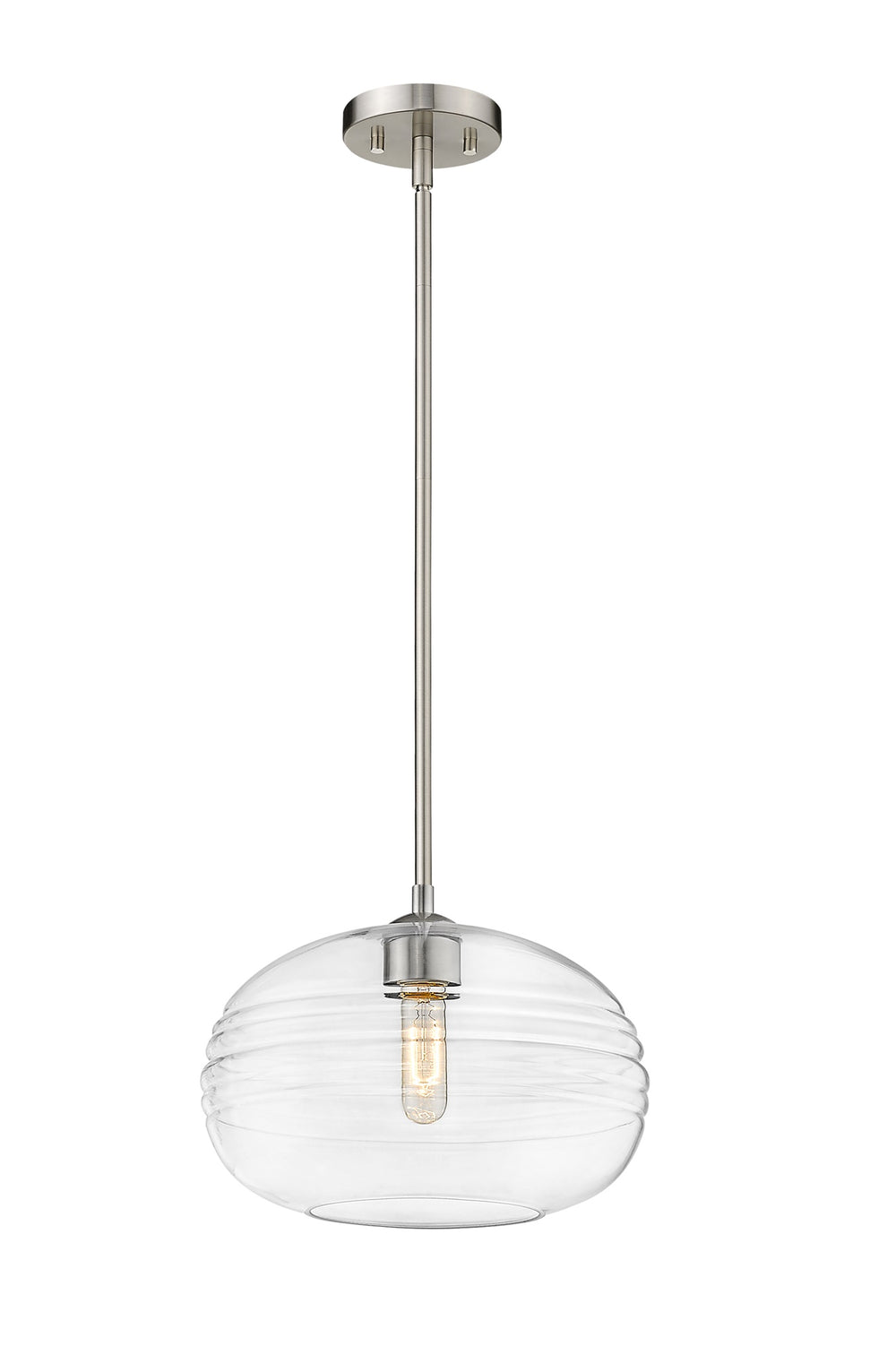 Harmony 1 Light Pendant in Brushed Nickel Finish