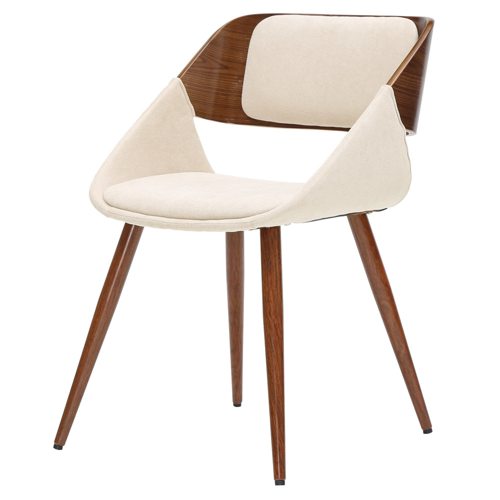Cyprus Fabric Chair In Santorini Sand/Walnut