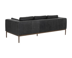 BURR SOFA - SERBIA BLACK LEATHER