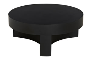 Steward C Industrial Steel Coffee Table in Matte Black