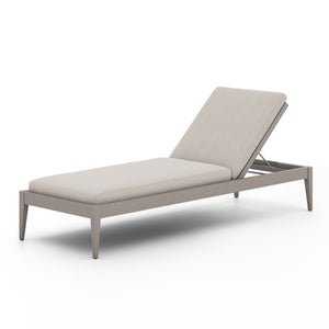 Sherwood Outdoor Chaise Lounge In Grey/Stone