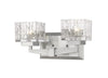 Rubicon 2 Light Vanity in Brushed Nickel Finish