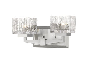 Rubicon 2 Light Vanity in Brushed Nickel Finish