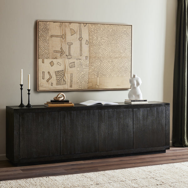 Warby Sideboard in Worn Black Oak