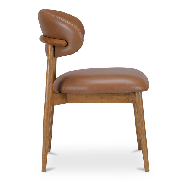 Moe's Ellie Dining Chair Brown Leather