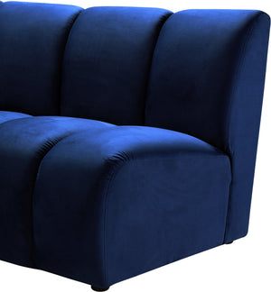 Lynda Modular Chair In Navy Velvet