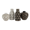 Graphic Ceramic Oval Vases