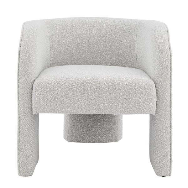 Matteo Fabric Accent Arm Chair In Boucle Beige