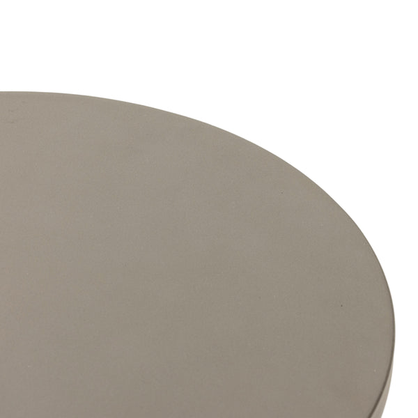 Huron Outdoor End Table In Textured Flint