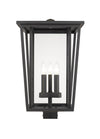 Seoul 3 Light Outdoor Post Mount Fixture in Oil Rubbed Bronze Finish