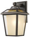 Memphis Outdoor 1 Light Outdoor Wall Light in Oil Rubbed Bronze Finish