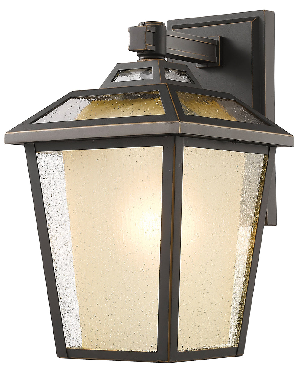 Memphis Outdoor 1 Light Outdoor Wall Light in Oil Rubbed Bronze Finish