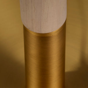 Merlin Metal and Wood Floor Lamp
