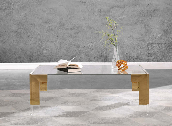 Alberto Coffee Table In Gold
