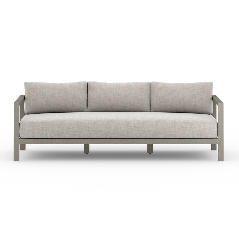 Sonoma Outdoor Sofa In 88" In Grey/Stone Grey