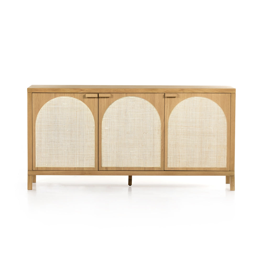 Allegra Sideboard In Honey Oak Veneer