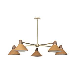 Cullen Chandelier In Natural Walnut