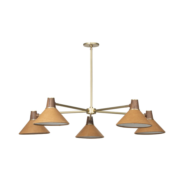 Cullen Chandelier In Natural Walnut