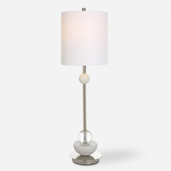 Exposition Nickel Buffet Lamp
