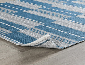 Colton Stripe Indoor/Outdoor Rug - Cabana Blue 8'x10'