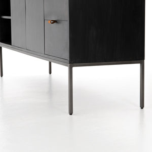 Trey Media Console in Black Wash Poplar