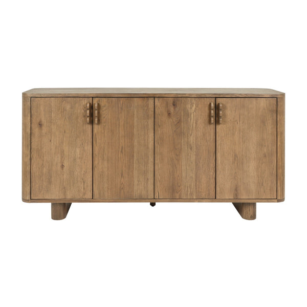 Tacoma Solid Wood 4Dr Sideboard in Tawny Brown