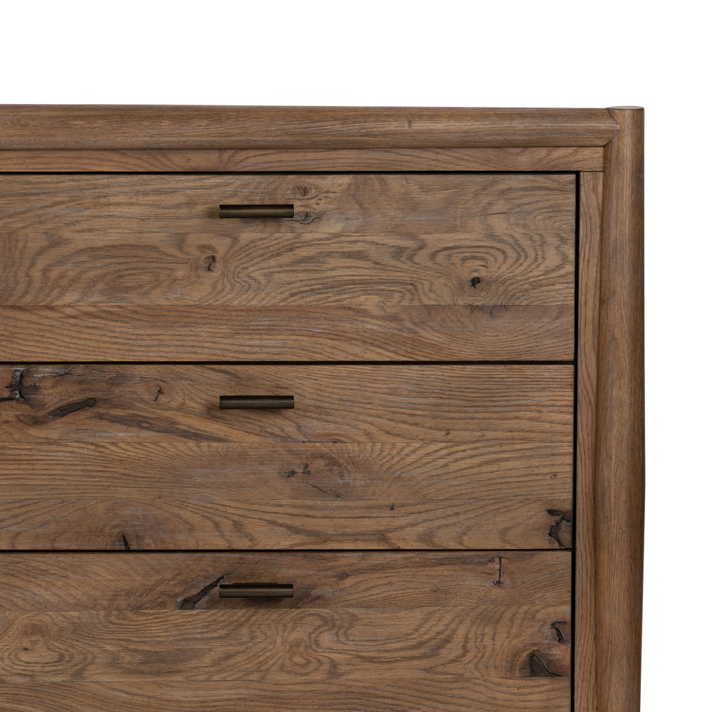 Glenview 9 Drawer Dresser In Weathered Oak