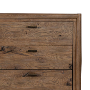 Glenview 9 Drawer Dresser In Weathered Oak