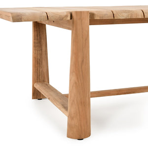 Aston Outdoor Rectangle Dining Table - Natural Teak
