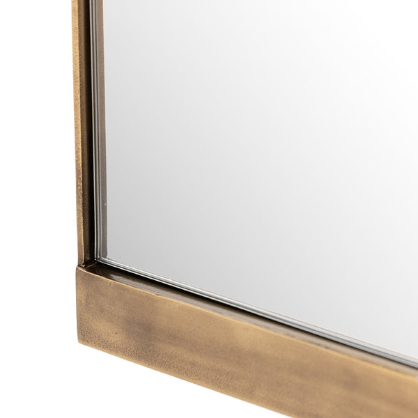 Chico Small Mirror In Antique Brass