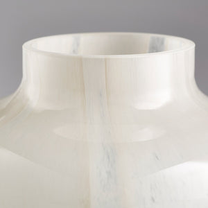 Small Lucerne Vase in Tan and Aqua