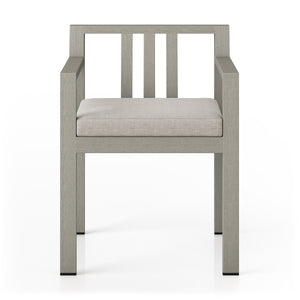 Monterey Outdoor Dining Armchair In Grey