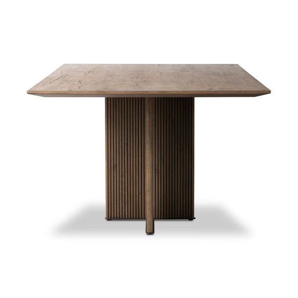 Leo Dining Table in Rustic Grey Veneer