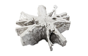 Freeform Coffee Table, Silver Leaf