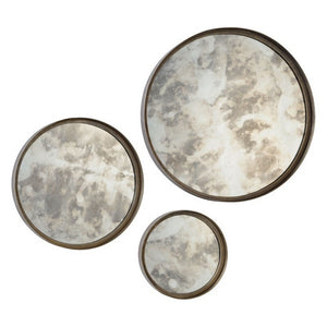 Shire Set Of 3 Mirrors Mirror In Antique Silver