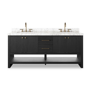 Anthem Double Vanity - Black Wash Oak Veneer