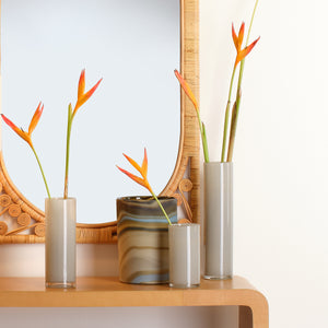 Terrene Hand Blown Decorative Glass Vase, Medium