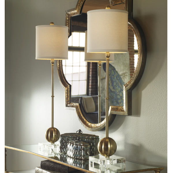 Laton Brass Buffet Lamp