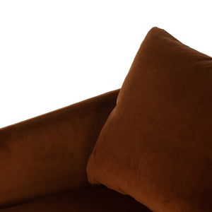 Whittaker Swivel Chair In Bleecker Rust