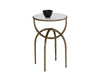ALICENT END TABLE - WHITE MARBLE