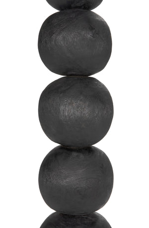 Alpha Munggur and Industrial Steel Sculpture in Burnt Black Finish