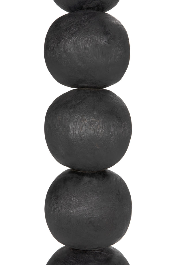 Alpha Munggur and Industrial Steel Sculpture in Burnt Black Finish