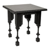Luxor Side Table, Hand Rubbed Black