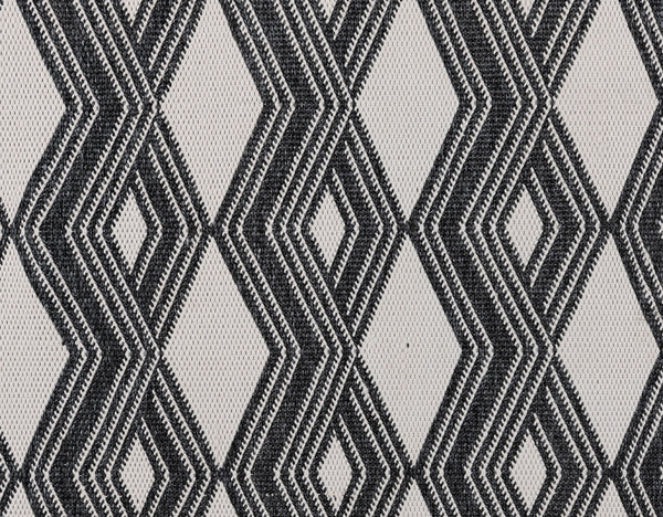 Indoor/Outdoor Banning Rug 5'x8' - Charcoal, Handwoven Polypropylene