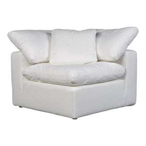 Moe's Terra Condo Corner Chair in Cream White