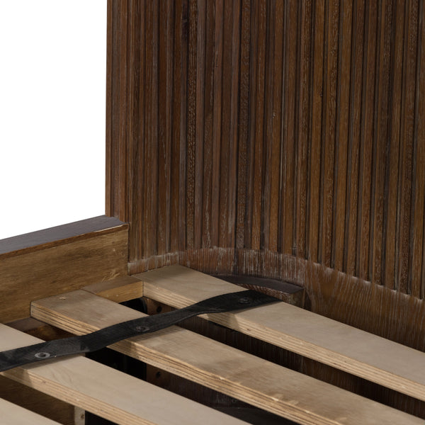 Fletcher Bed In Terra Brown Oak In Queen