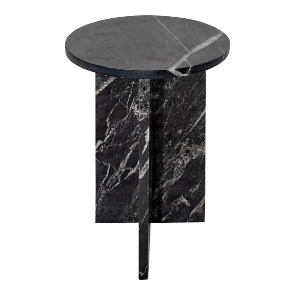Grace Accent Table in Black Marble