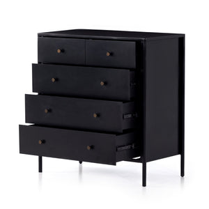 Soto 5 Drawer Dresser In Black